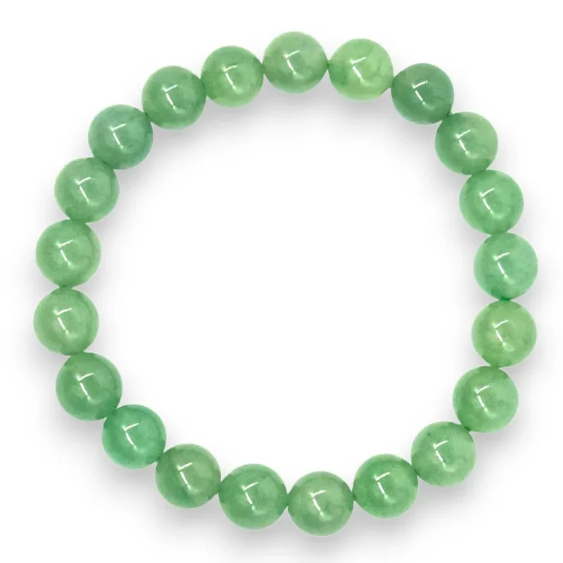 Green Aventurine Bracelet–Stone of Luck, Prosperity & Heart Chakra Healing